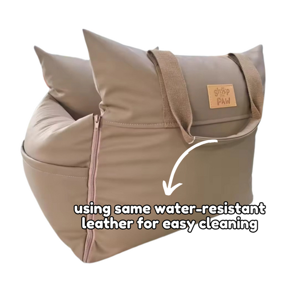 ShopThePaw Pet Car Seat - Matcha / Bagel