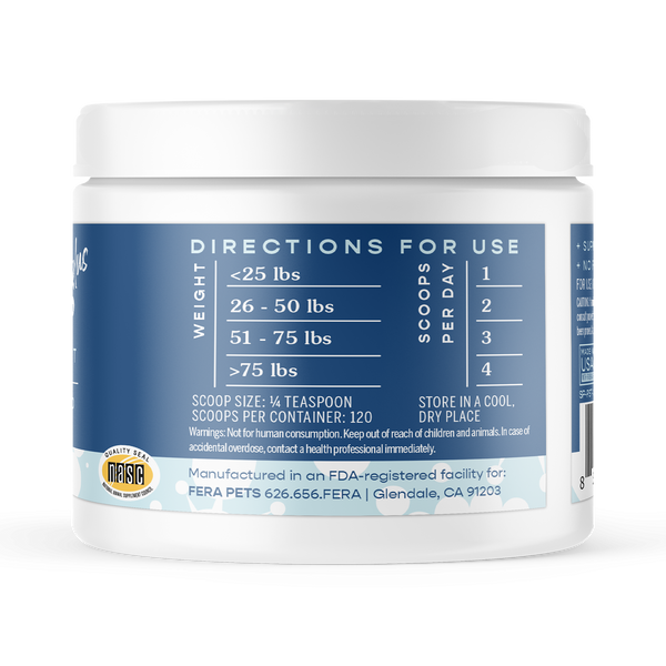 Fera Pet Postbiotics Plus For Cats & Dogs - Supplement - Fera Pet Organics - Shop The Paw