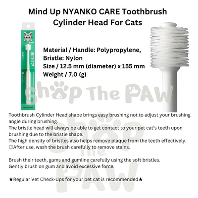 Mind Up Nyanko Care & Kenko Care Toothbrush for Cats & Dogs