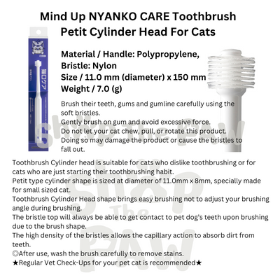 Mind Up Nyanko Care & Kenko Care Toothbrush for Cats & Dogs