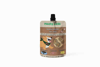 Meaty Licks Peanut Butter - 6 Flavours