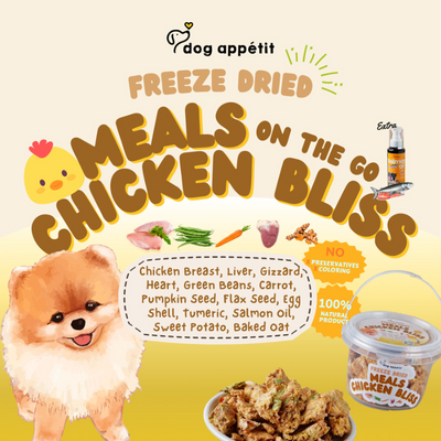 Dog Appetit Artisanal Freeze-dried Instant Meals - Chicken Bliss