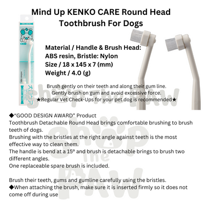 Mind Up Nyanko Care & Kenko Care Toothbrush for Cats & Dogs