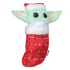 Star Wars: 10" Holiday Grogu Stocking Burrow Dog Toy