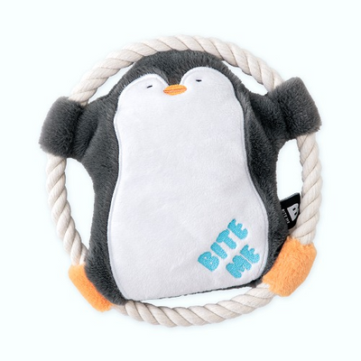 Bite Me Hug Me Rope Tug Toy - Penguin Dog Toy