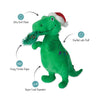 Fringe Studio Christmas Hungry For The Holidays Rex Plush Dog Toy