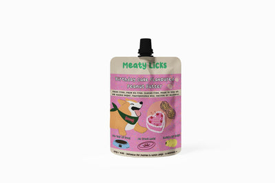 Meaty Licks Peanut Butter - 6 Flavours