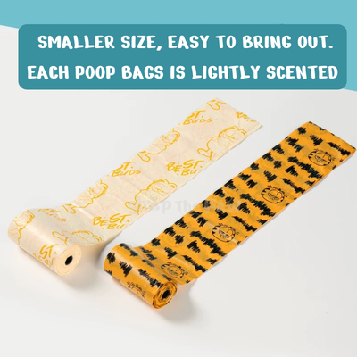 Petsville X Garfield Poop bag with refills