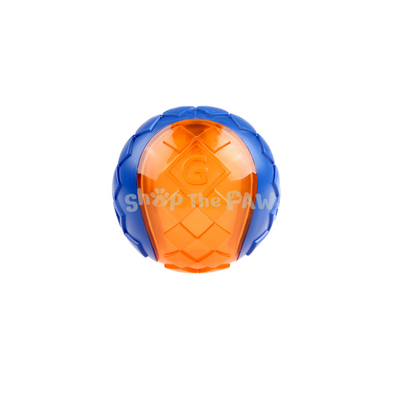 GiGwi Ball with Squeaker Blue/Orange - Dog Toys - GiGwi - Shop The Paw