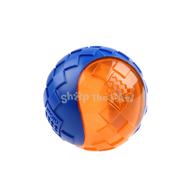 GiGwi Ball with Squeaker Blue/Orange - Dog Toys - GiGwi - Shop The Paw