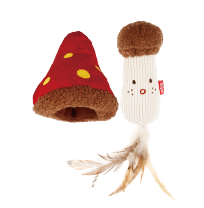 GiGwi Meow Than 1 Cat Toy - Mushroom Cap with Stem - cat toys - GiGwi - Shop The Paw