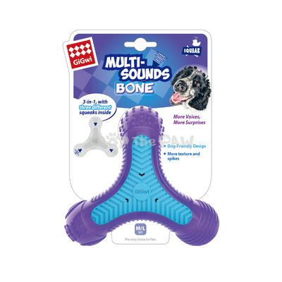 GiGwi Multi-sounds Bone - Dog Toys - GiGwi - Shop The Paw