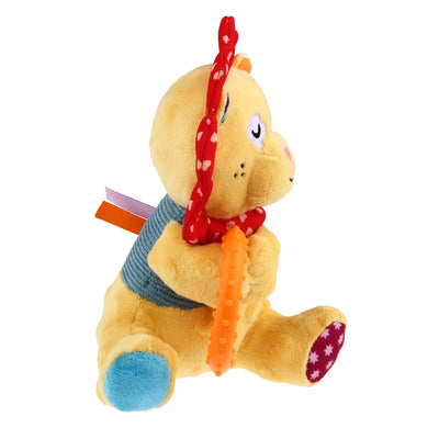 GiGwi Plush Friendz with Squeaker and TPR Ring- Lion - Dog Toys - GiGwi - Shop The Paw