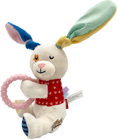 GiGwi Plush Friendz with Squeaker and TPR Ring - Rabbit - Dog Toys - GiGwi - Shop The Paw