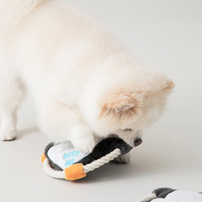 Bite Me Hug Me Rope Tug Toy - Penguin Dog Toy