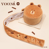 Line Friends Nose Work Brown Cake Plush Dog Toy