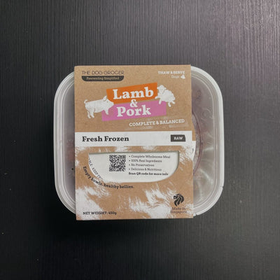 The Dog Grocer Dog Meals – Raw Lamb & Pork (NRC Balanced) - Dog Treats - The Dog Grocer - Shop The Paw