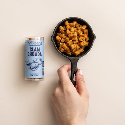 Polkadog Mini Tube - Clam Chowda Dog Treats