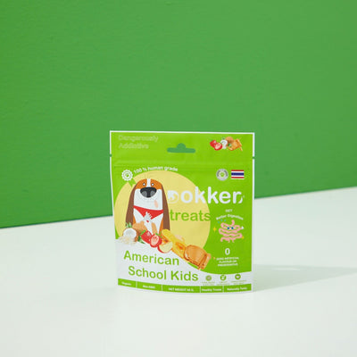 [SHORT EXP] Dokker American School Kids Peanut Butter Vegan Treats for Dogs & Cats