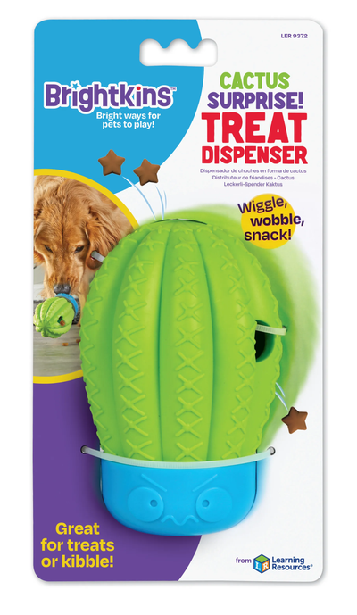 Brightkins Cactus Surprise! Treat Dispenser -- Brightkins Pet - Shop The Paw