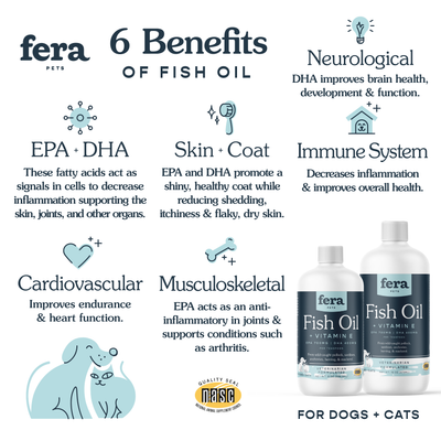 [NEW FORMULA] Fera Pet Organics Fish Oil For Dogs & Cats (16oz)