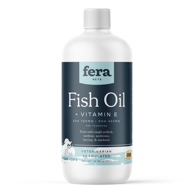 [NEW FORMULA] Fera Pet Organics Fish Oil For Dogs & Cats (16oz)