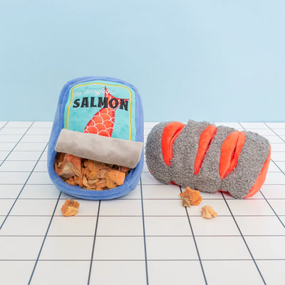 the furryfolks Tinned Salmon Nosework Toy