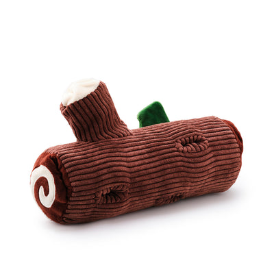 The Foggy Dog Yule Log Interactive Snuffle Dog Toy