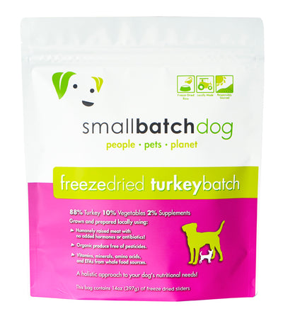 Smallbatch Freeze Dried Raw Slider - Turkey Sliders - Non-prescription Dog Food - Smallbatch - Shop The Paw