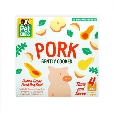 PetCubes Gently Cooked Dog Food - Pork - Food - PetCubes - Shop The Paw