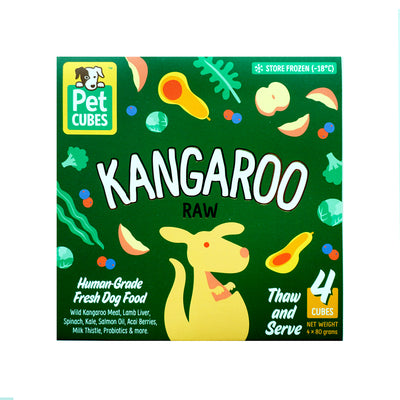 PetCubes Raw Dog Food - Kangaroo - Food - PetCubes - Shop The Paw