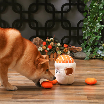 HugSmart Jammy Jam - Orange Jam Burrow Dog Toy | Toys | HugSmart - Shop The Paws