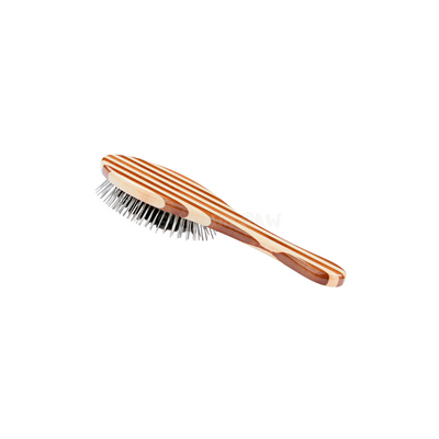 Bass Brushes Hybrid Groomer Pet Brush Medium (Striped | 3 Sizes) - Grooming - Bass Brushes - Shop The Paw