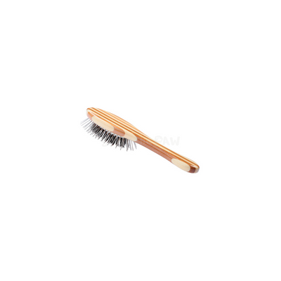 Bass Brushes Hybrid Groomer Pet Brush Medium (Striped | 3 Sizes) - Grooming - Bass Brushes - Shop The Paw