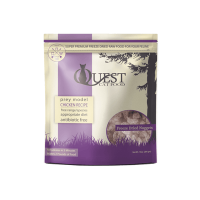 Quest Steve's Real Food Raw Freeze-Dried Cat Food - Chicken Diet 284g - Food - Steve's Real Food - Shop The Paw