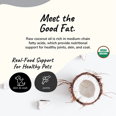 Kin+Kind Raw Coconut Oil Dog and Cat Supplement [NEW LOOK] - Supplement - Kin+Kind - Shop The Paw