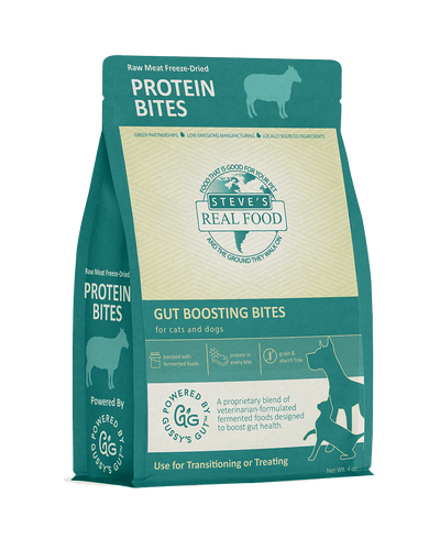 Steve's Real Food Freeze Dried Fermented Gut Health Treats - Lamb Protein Bites - Dog Treats - Steve's Real Food - Shop The Paw