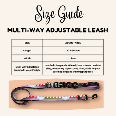 [Pre-Order] Disney Multi-way Adjustable Leash | Foodie Stitch [improved size] - Pet Leashes - Disney/Pixar - Shop The Paw